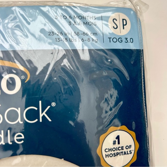 Halo SleepSack Swaddle Micro-Fleece TOG 3.0 Cream White Small 3-6 Months NWT - Picture 6 of 15